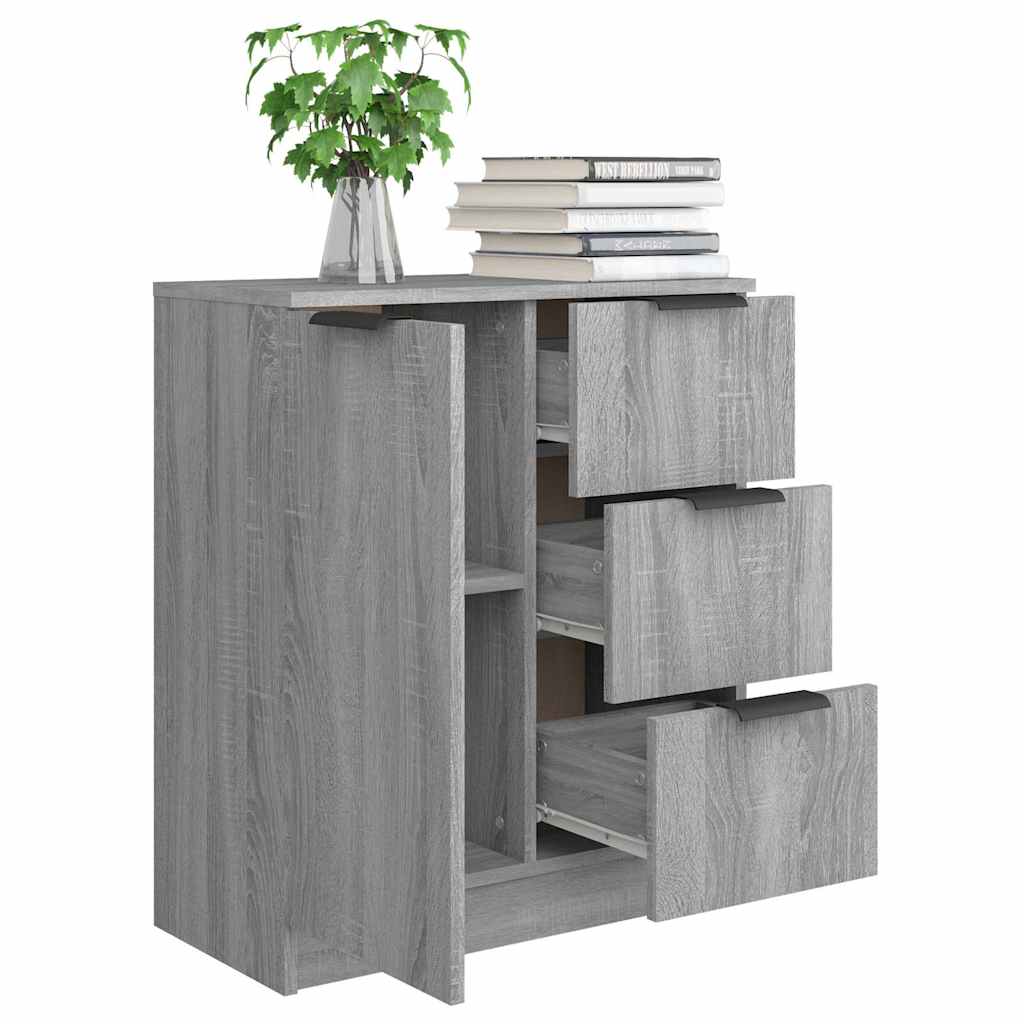 Credenza Grigio Sonoma 60x30x70 cm in Legno tecnico