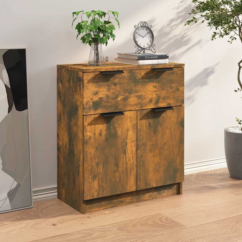 Credenza Rovere Fumo 60x30x70 cm in Legno tecnico