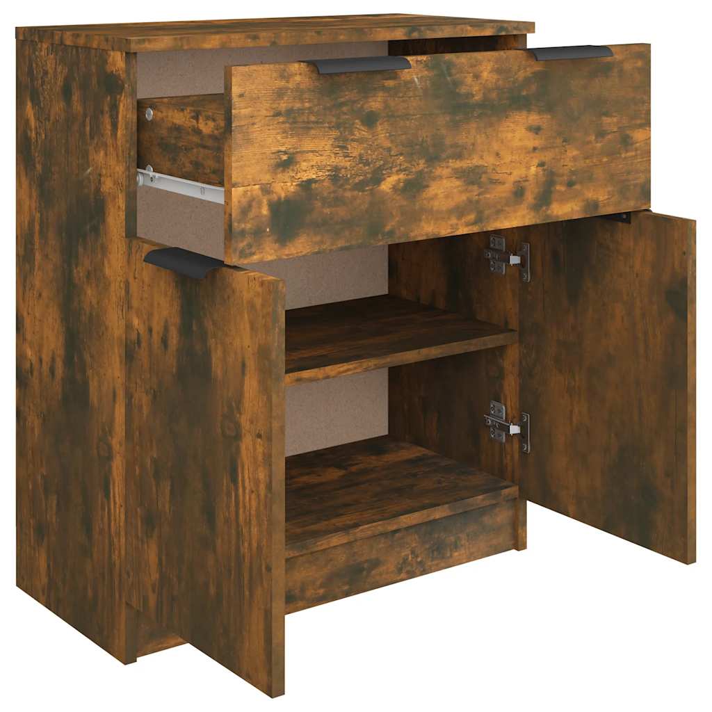 Credenza Rovere Fumo 60x30x70 cm in Legno tecnico