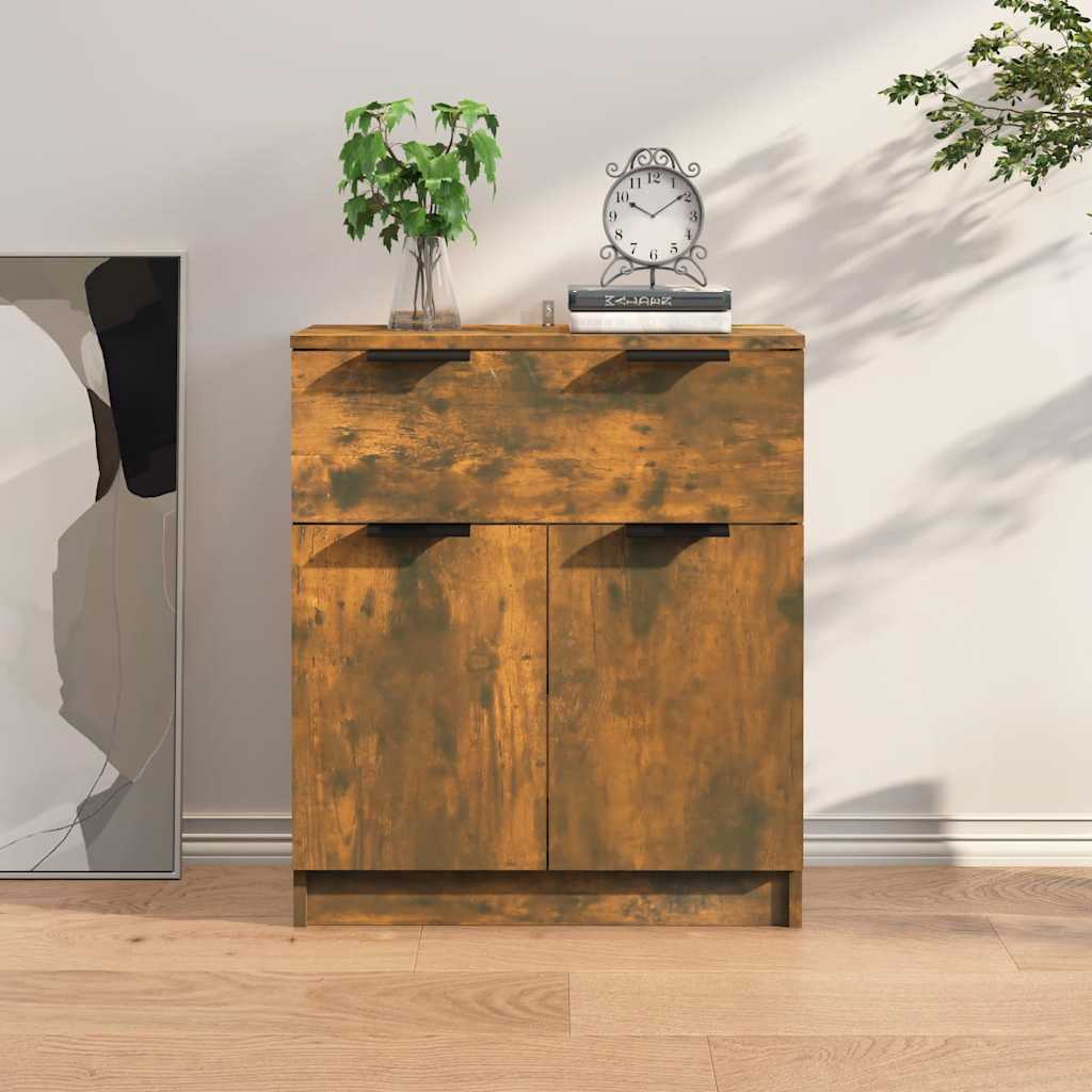Credenza Rovere Fumo 60x30x70 cm in Legno tecnico