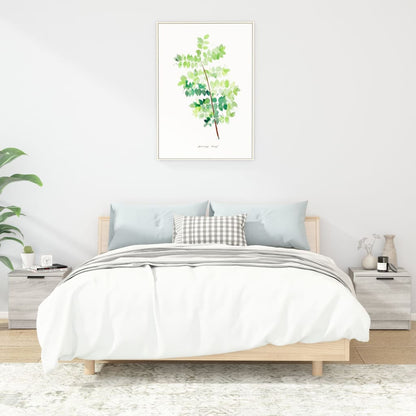 Comodino 2 pz Grigio Sonoma 40x39x40 cm - homemem39