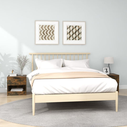 Comodini 2 pz Rovere Fumo in Legno Multistrato - homemem39