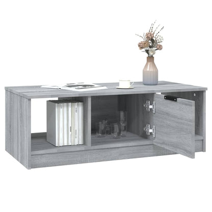 Tavolino da Salotto Grigio Sonoma 102x50x36cm Legno Multistrato | homemem39