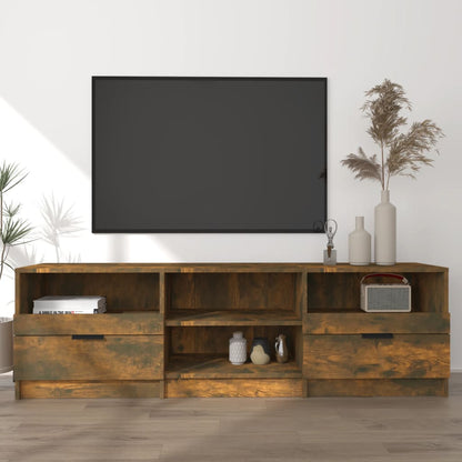 Mobile TV Rovere Fumo 150x33,5x45 cm in Legno Ingegnerizzato - homemem39