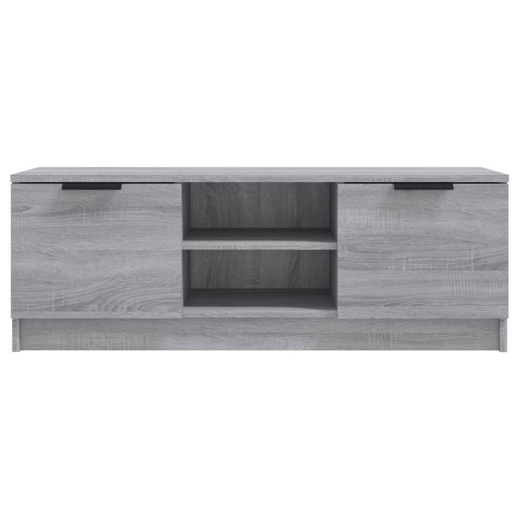 Mobile TV Grigio Sonoma 102x35x36,5 cm in Legno Multistrato | homemem39