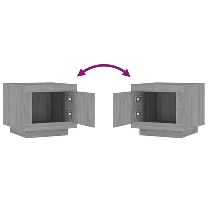 Tavolino da Salotto Grigio Sonoma 51x50x45cm Legno Multistrato