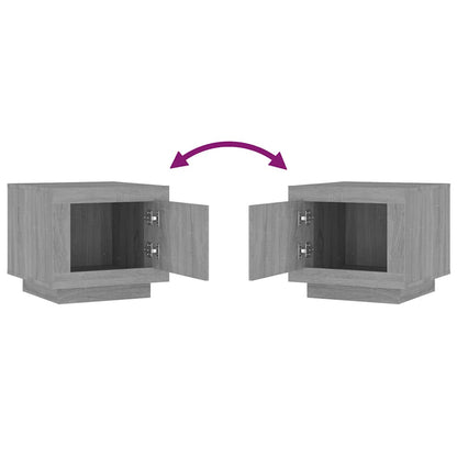 Tavolino da Salotto Grigio Sonoma 51x50x45cm Legno Multistrato