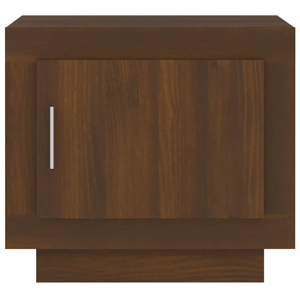 Tavolino da Salotto Rovere Marrone 51x50x45cm Legno Multistrato | homemem39