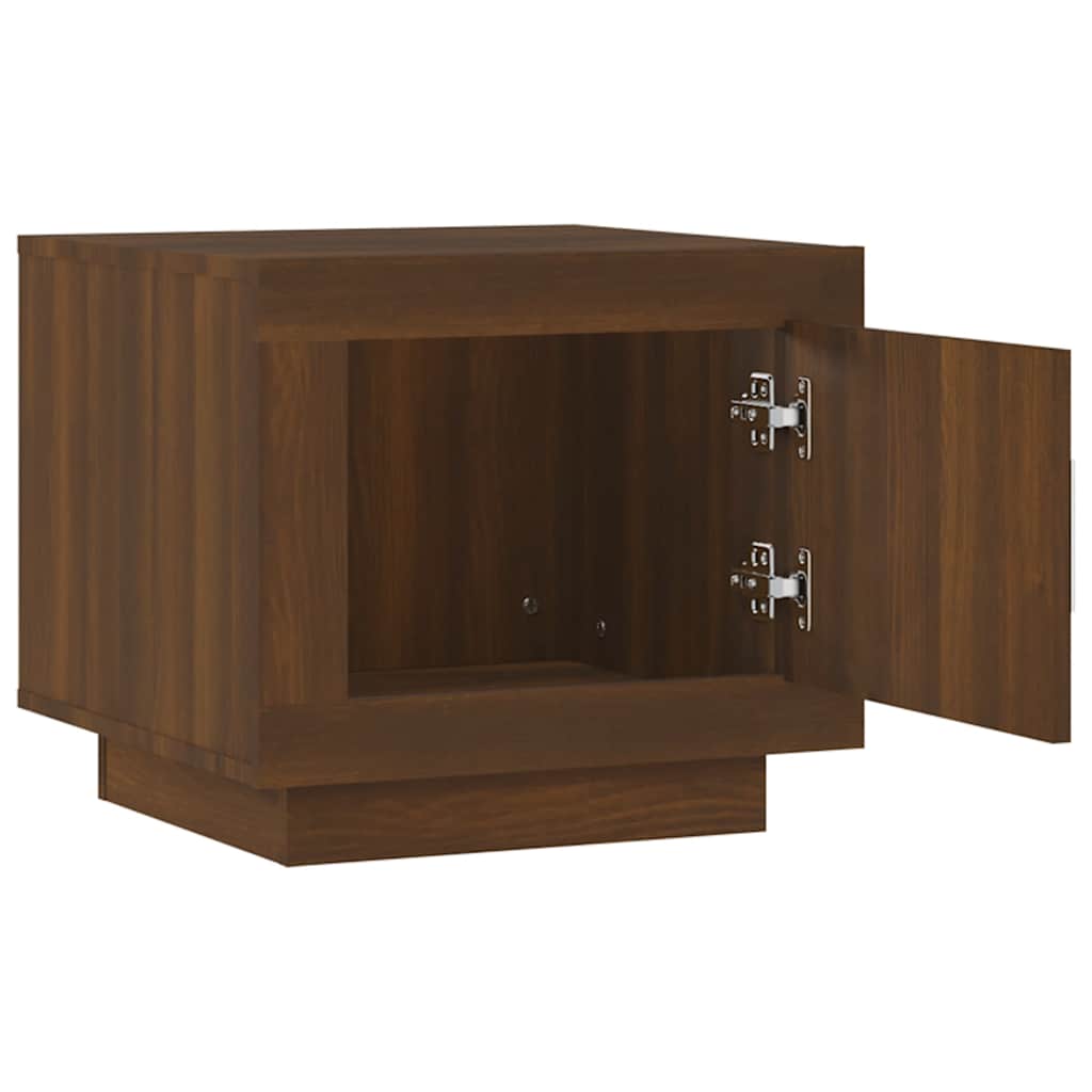 Tavolino da Salotto Rovere Marrone 51x50x45cm Legno Multistrato | homemem39