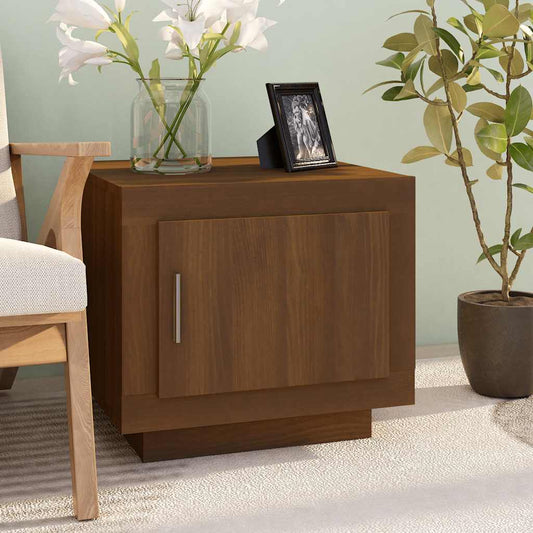 Tavolino da Salotto Rovere Marrone 51x50x45cm Legno Multistrato | homemem39