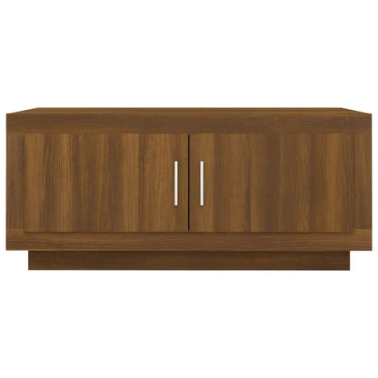 Tavolino Salotto Rovere Marrone 102x50x45 cm Legno Multistrato | homemem39