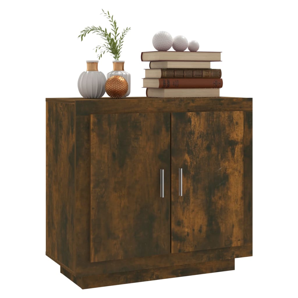 Credenza Rovere Anticato 80x40x75 cm in Legno Multistrato - homemem39