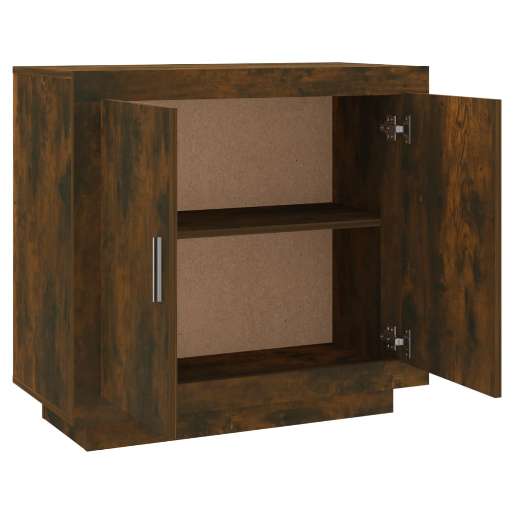 Credenza Rovere Anticato 80x40x75 cm in Legno Multistrato - homemem39