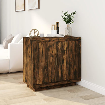 Credenza Rovere Anticato 80x40x75 cm in Legno Multistrato - homemem39