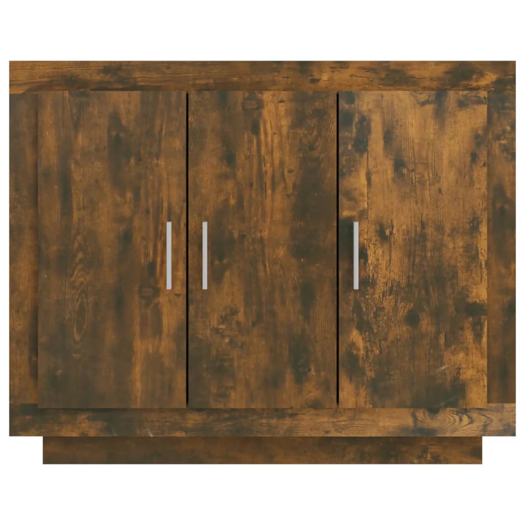 Credenza Rovere Fumo 92x35x75 cm in Legno Multistrato - homemem39