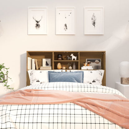 Testiera con Scomparti Rovere Marrone 120x19x103,5 cm - homemem39