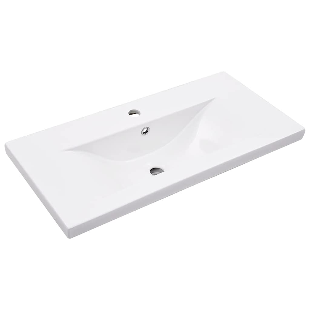 Telaio per Lavabo da Bagno con Lavabo Integrato Bianco in Ferro | homemem39