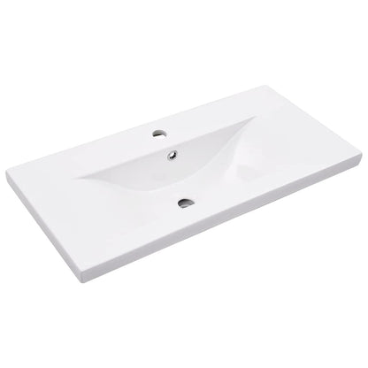 Telaio per Lavabo da Bagno con Lavabo Integrato Bianco in Ferro | homemem39