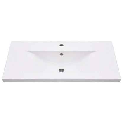 Telaio per Lavabo da Bagno con Lavabo Integrato Bianco in Ferro | homemem39
