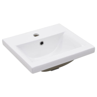 Telaio per Lavabo da Bagno con Lavabo Integrato Nero in Ferro | homemem39