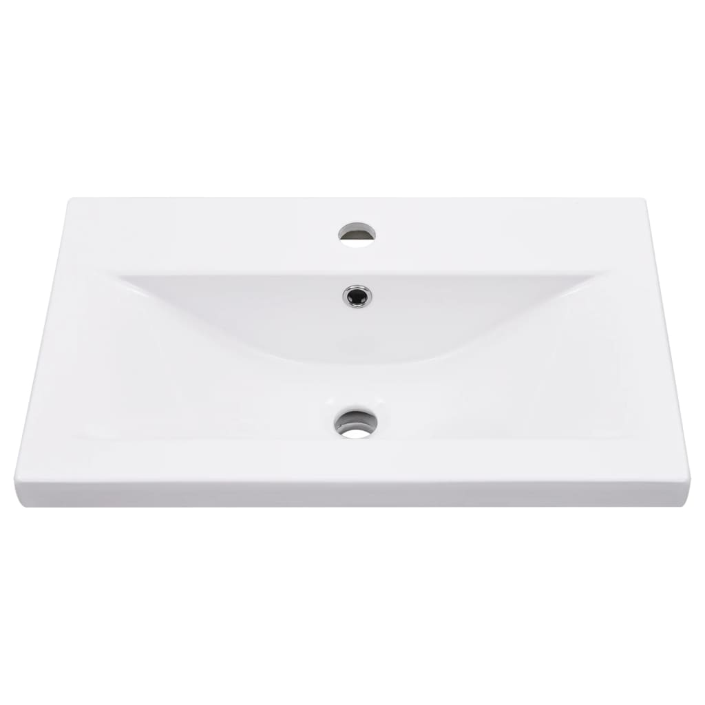 Telaio per Lavabo da Bagno con Lavabo Integrato Nero in Ferro | homemem39