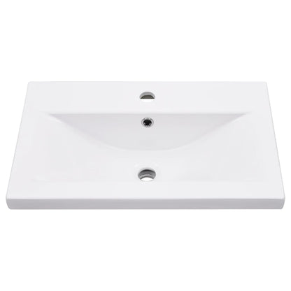Telaio per Lavabo da Bagno con Lavabo Integrato Nero in Ferro | homemem39