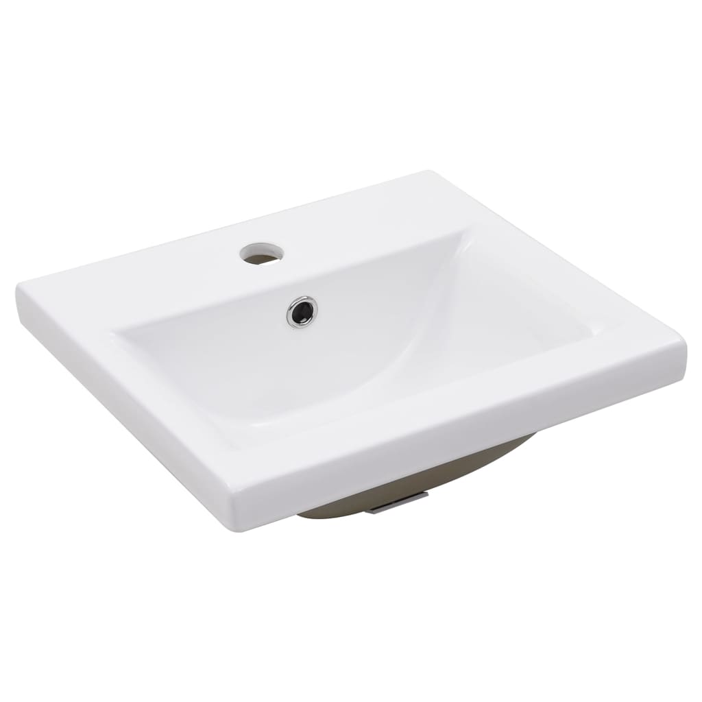 Telaio per Lavabo da Bagno con Lavabo Integrato Bianco in Ferro - homemem39