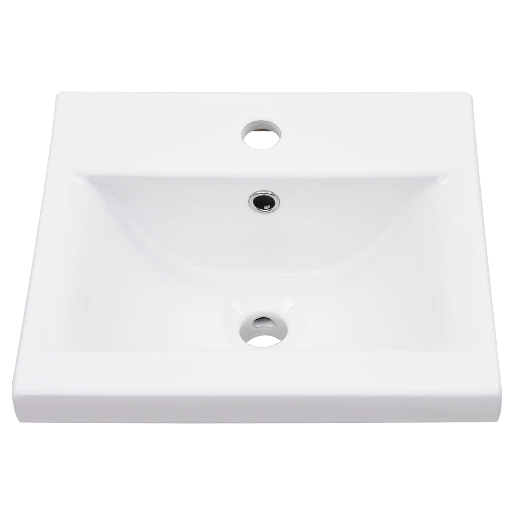 Telaio per Lavabo da Bagno con Lavabo Integrato Bianco in Ferro - homemem39