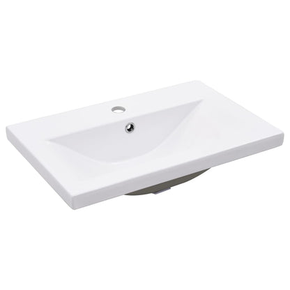 Telaio per Lavabo da Bagno con Lavabo Integrato Nero in Ferro | homemem39