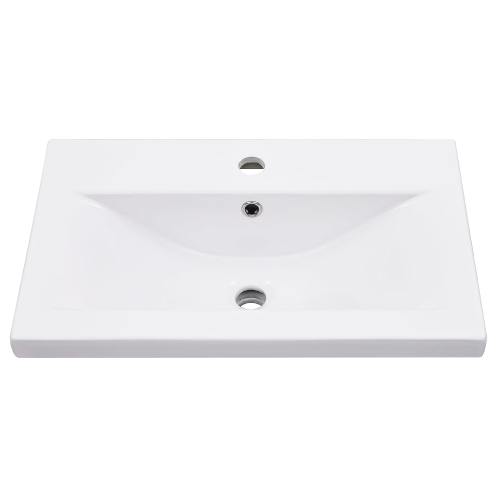Telaio per Lavabo da Bagno con Lavabo Integrato Nero in Ferro | homemem39