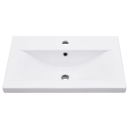 Telaio per Lavabo da Bagno con Lavabo Integrato Nero in Ferro | homemem39