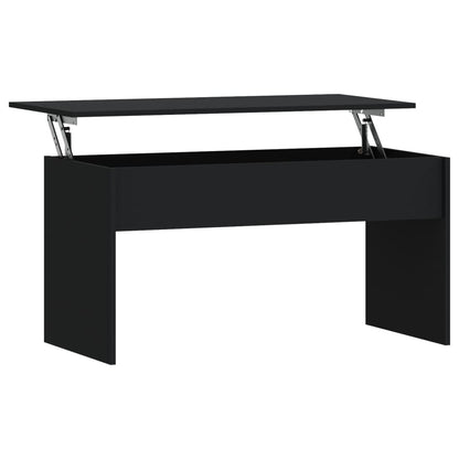 Tavolino da Salotto Nero 102x50,5x52,5 cm in Legno Multistrato | homemem39