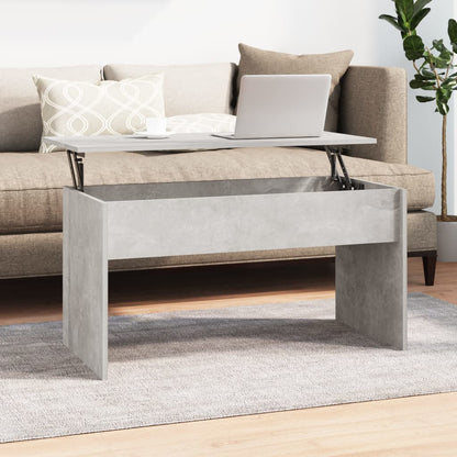 Tavolino Grigio Cemento 102x50,5x52,5 cm in Legno Multistrato | homemem39