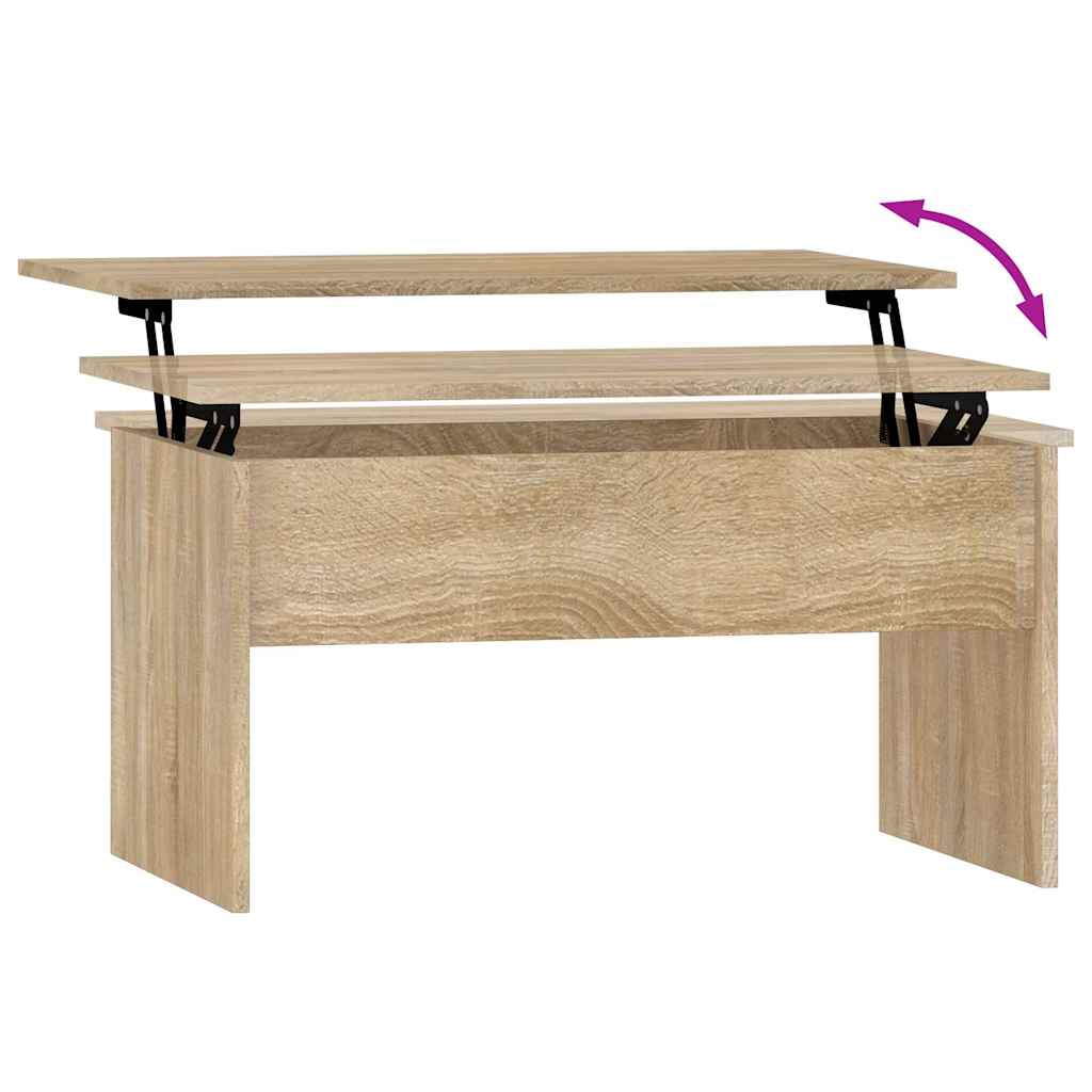 Tavolino Salotto Rovere Sonoma 80x50,5x41,5cm Legno Multistrato | homemem39