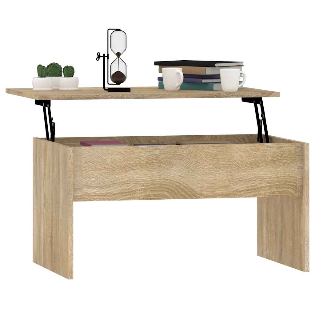 Tavolino Salotto Rovere Sonoma 80x50,5x41,5cm Legno Multistrato | homemem39