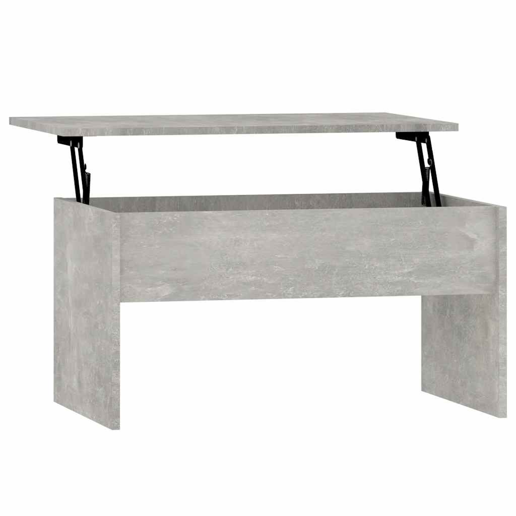 Tavolino Grigio Cemento 80x50,5x41,5 cm in Legno Multistrato | homemem39