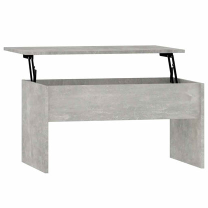 Tavolino Grigio Cemento 80x50,5x41,5 cm in Legno Multistrato | homemem39