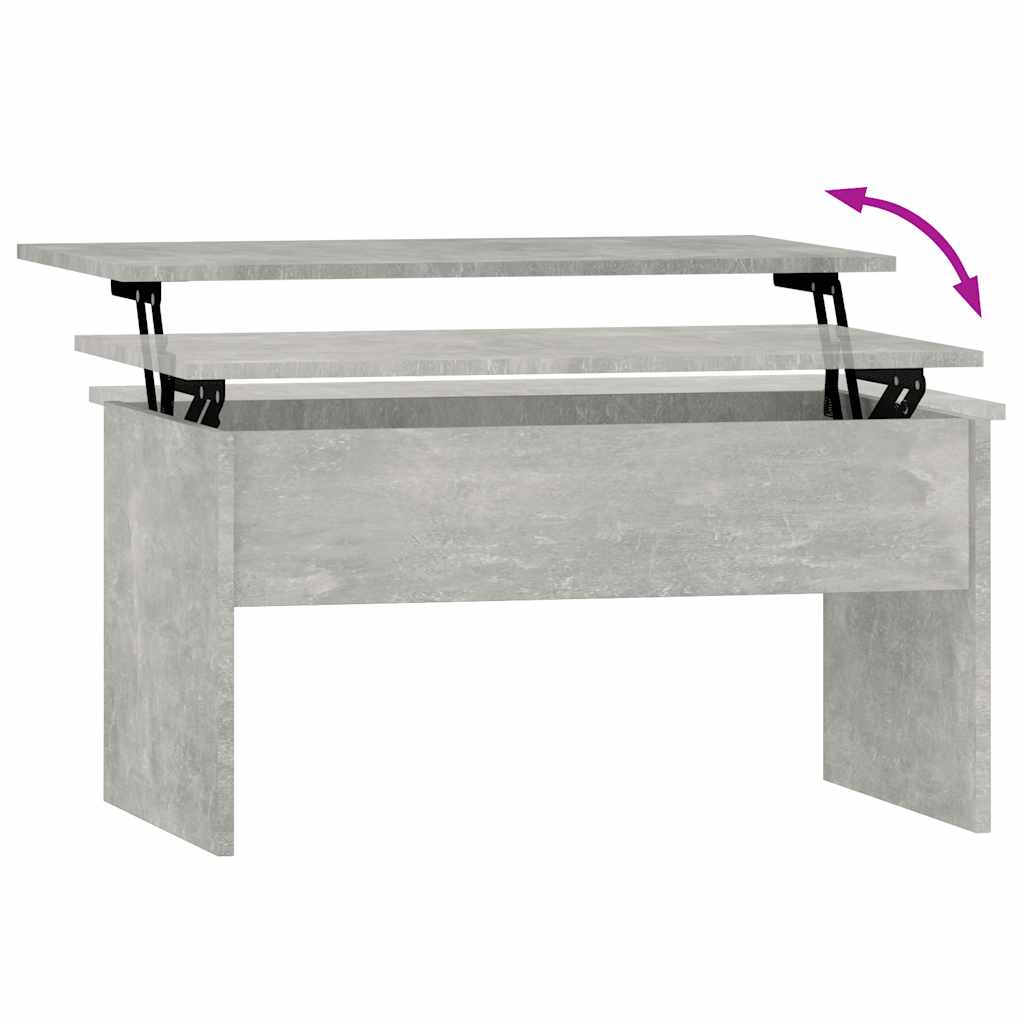 Tavolino Grigio Cemento 80x50,5x41,5 cm in Legno Multistrato | homemem39