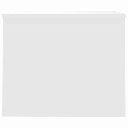 Tavolino Salotto Bianco Lucido 80x50,5x41,5cm Legno Multistrato