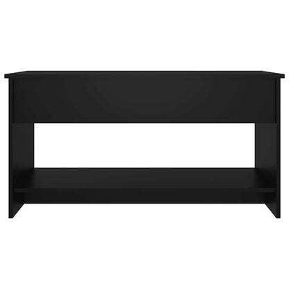 Tavolino da Salotto Nero 102x50x52,5 cm in Legno Multistrato | homemem39