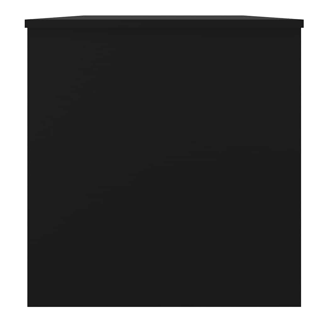 Tavolino da Salotto Nero 102x50x52,5 cm in Legno Multistrato