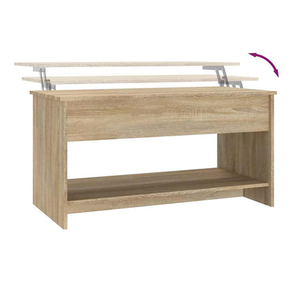 Tavolino Salotto Rovere Sonoma 102x50x52,5 cm Legno Multistrato | homemem39