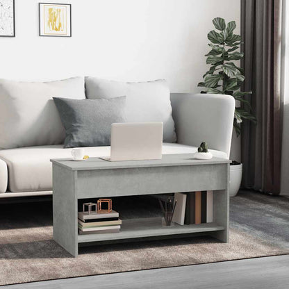 Tavolino Salotto Grigio Cemento 102x50x52,5cm Legno Multistrato | homemem39