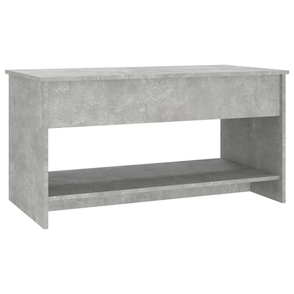 Tavolino Salotto Grigio Cemento 102x50x52,5cm Legno Multistrato | homemem39