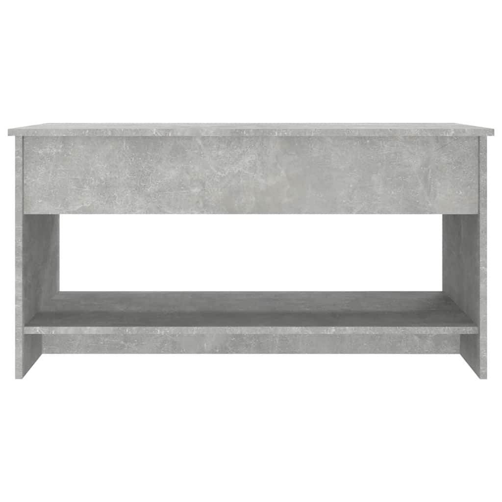 Tavolino Salotto Grigio Cemento 102x50x52,5cm Legno Multistrato | homemem39