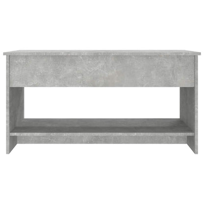 Tavolino Salotto Grigio Cemento 102x50x52,5cm Legno Multistrato | homemem39