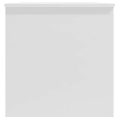 Tavolino Salotto Bianco Lucido 102x50x52,5 cm Legno Multistrato | homemem39