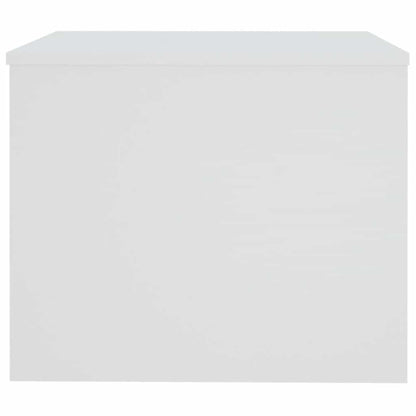 Tavolino da Salotto Bianco 80x50x40 cm in Legno Multistrato | homemem39