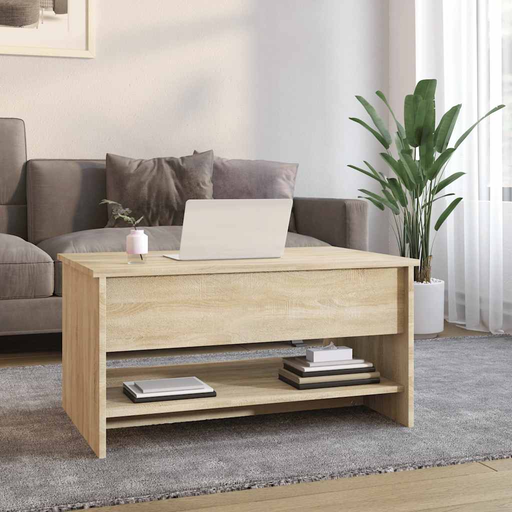 Tavolino da Salotto Rovere Sonoma 80x50x40 cm Legno Multistrato | homemem39
