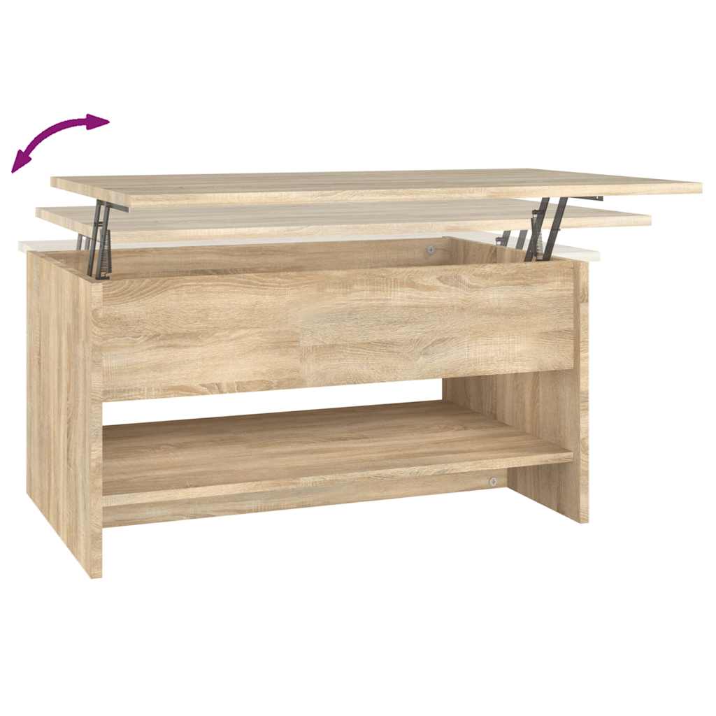 Tavolino da Salotto Rovere Sonoma 80x50x40 cm Legno Multistrato | homemem39